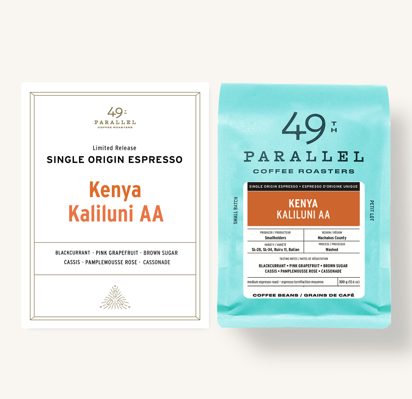 49th Parallel WB Single Origin Espresso Kenya Kaliluni AA 10.6oz (300g)