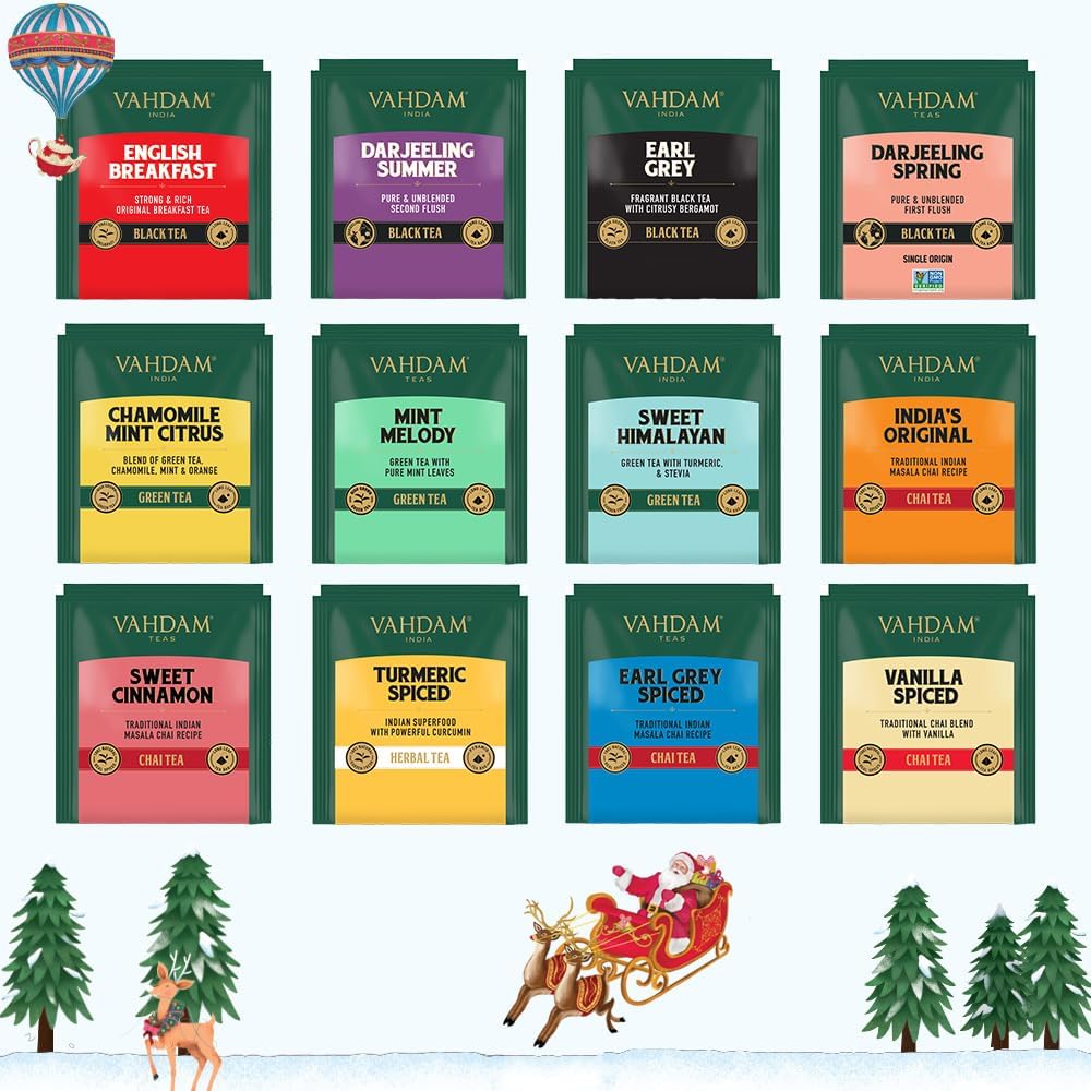 Vahdam 24 Days of Tea Advent Calendar - Variety White