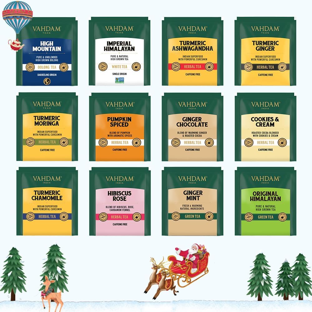 Vahdam 24 Days of Tea Advent Calendar - Variety White