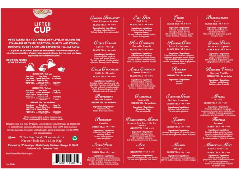 Lifted Cup 24 Days of Tea Advent Calendar 24 Ct