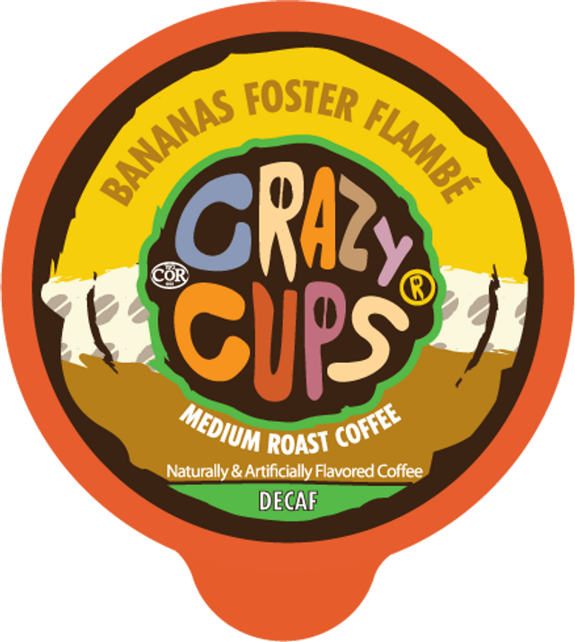 Crazy Cups Decaf Bananas Foster Flambe 22 CT
