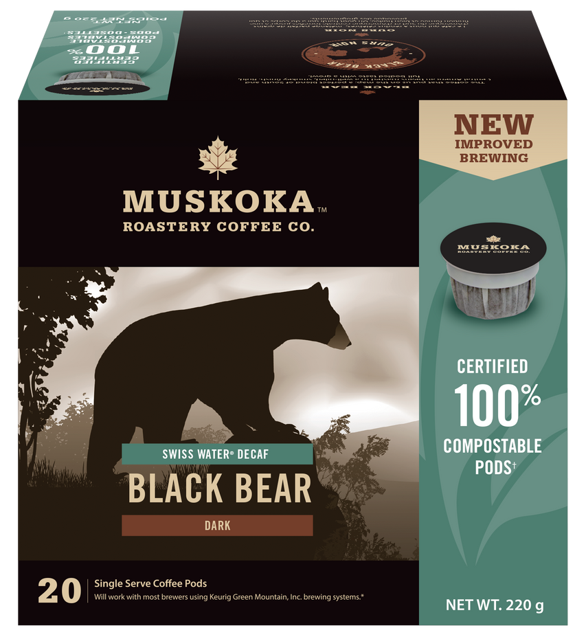 Muskoka Roastery Coffee Co. Black Bear Decaf 20 CT