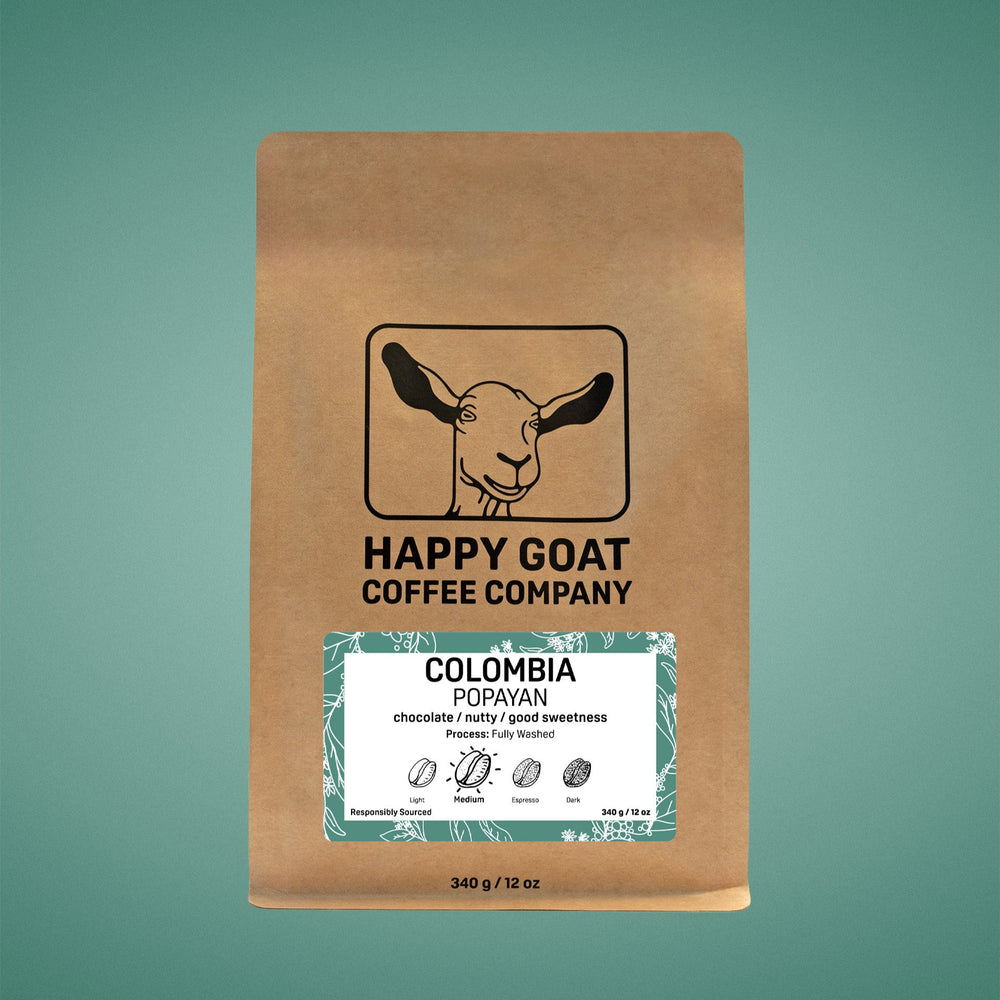 Happy Goat Coffee Company WB Colombia Popayan 12oz (340g)