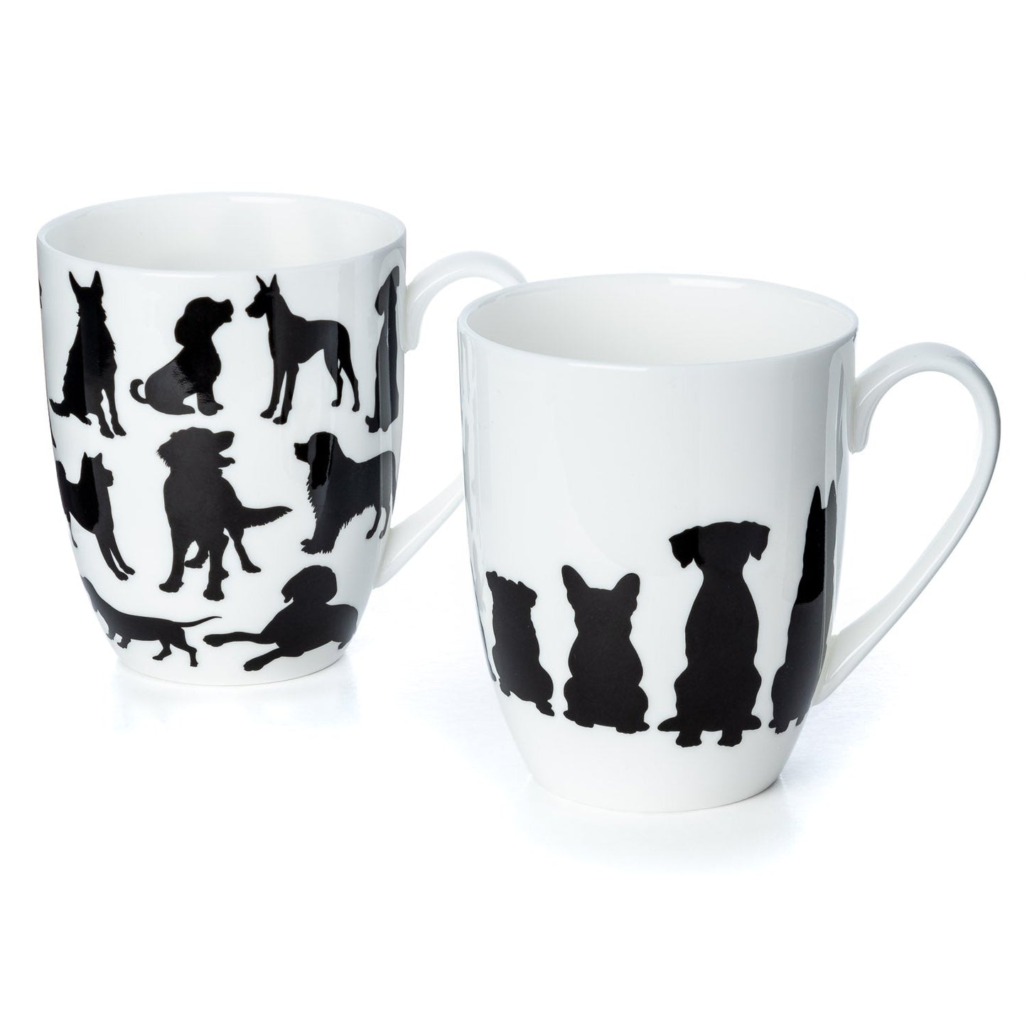 McIntosh 2 Mug Set - Dog Silhouette