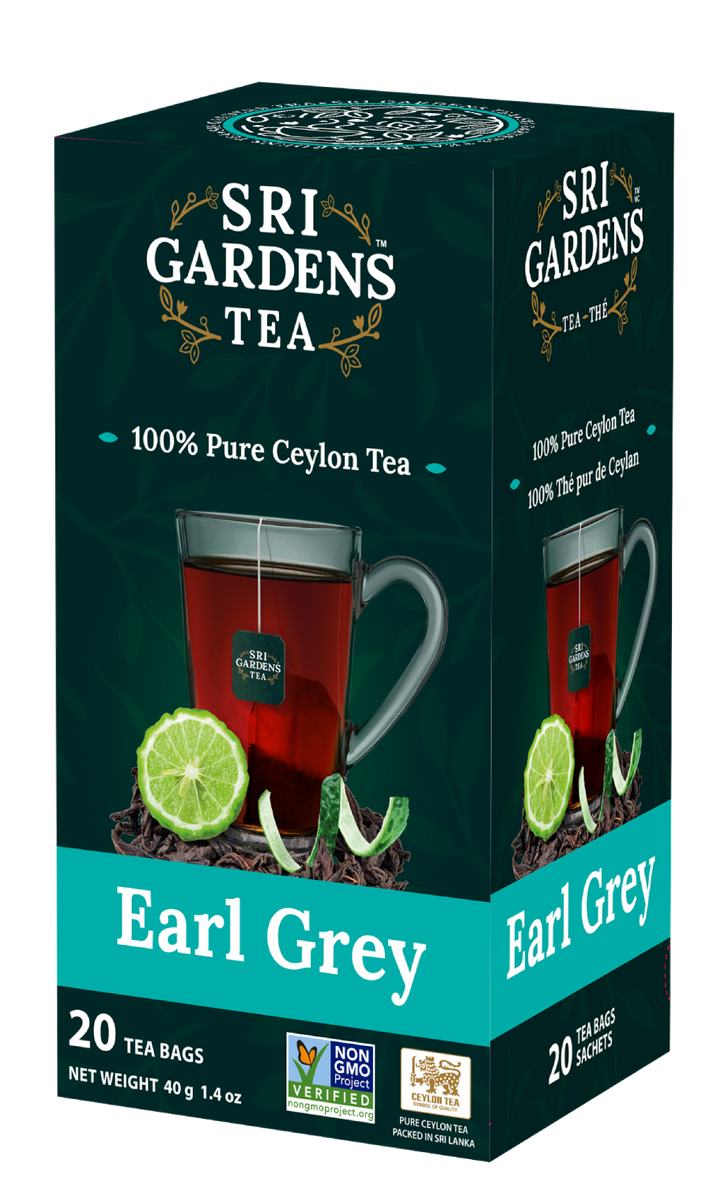 Sri Gardens 100% Pure Ceylon Earl Grey Tea 20 CT