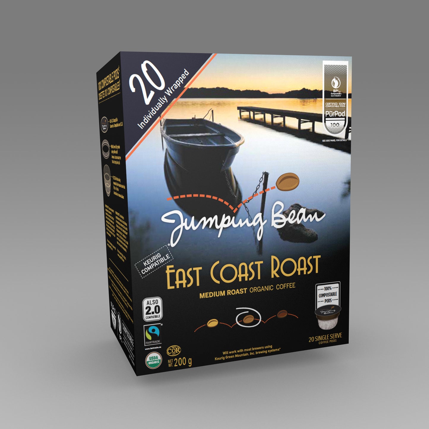Jumping Bean East Coast Roast 20 CT