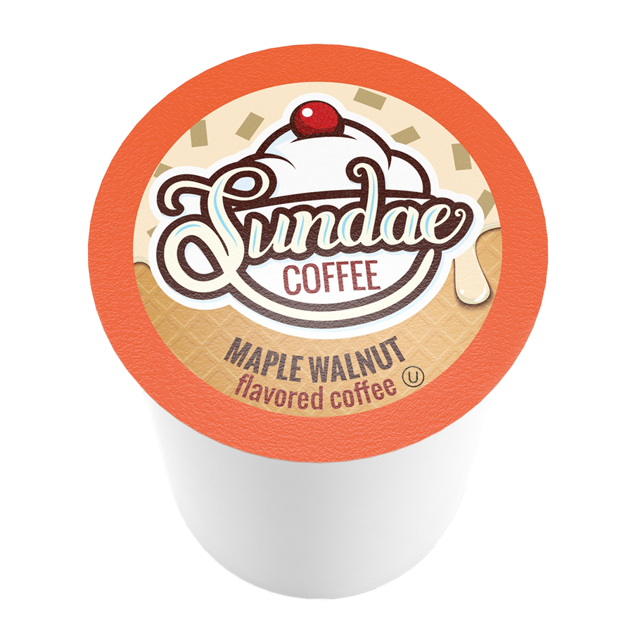 Sundae Coffee Ice Cream Flavoured Maple Walnut 48 CT