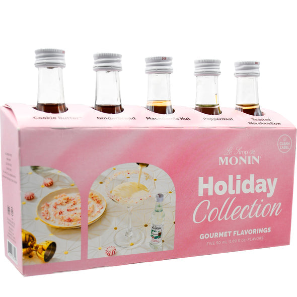 Monin Mini Sample Collection - Holiday Cheer Syrup Pack 5 X 50ml