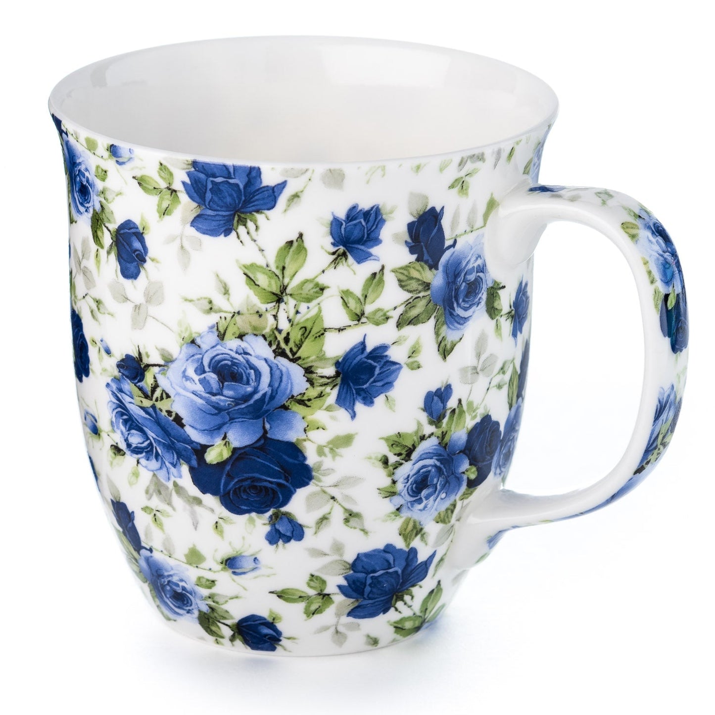 McIntosh Java Mug - Pretty Chintzy - Dark Blue Roses