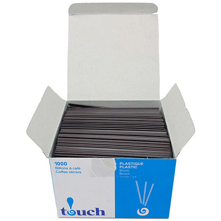 Touch Coffee Stir Stick - 6.0", 1000 CT Brown