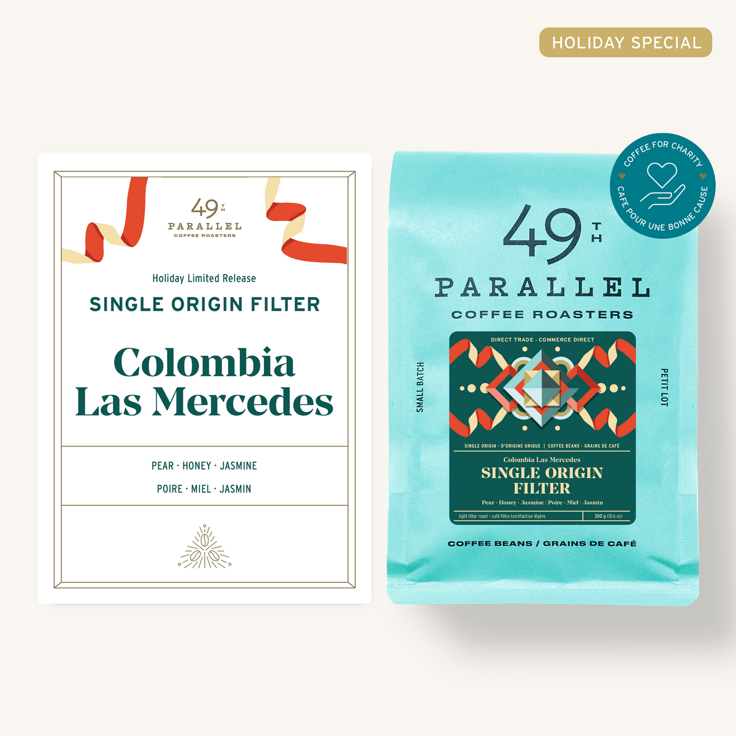 49th Parallel WB Single Origin Holiday Filter Colombia Las Mercedes 10.6oz (300g)