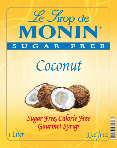 Monin Mini Sugar Free Syrup Coconut 50ml