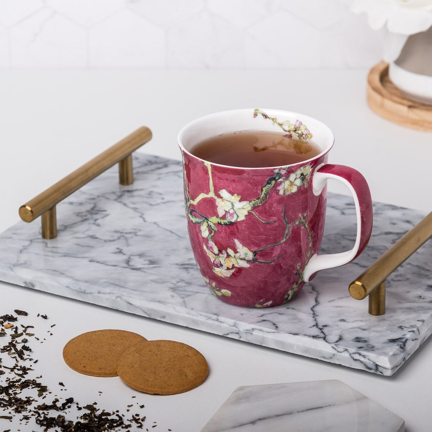 McIntosh Java Mug - Van Gogh - Almond Blossom Red