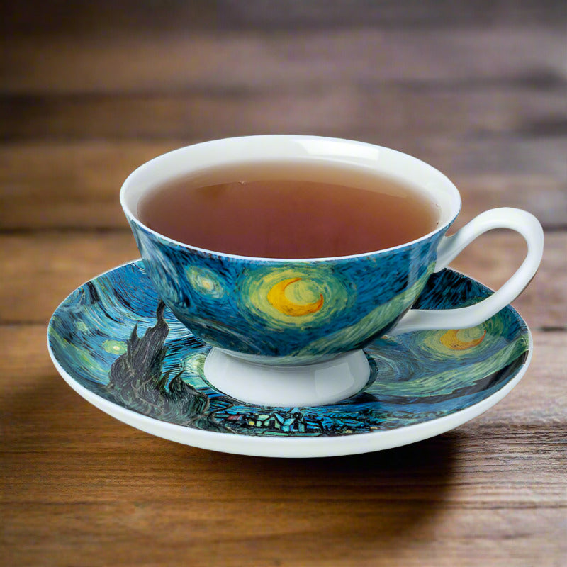 Mcintosh Teacup & Saucer - Van Gogh - Starry Night