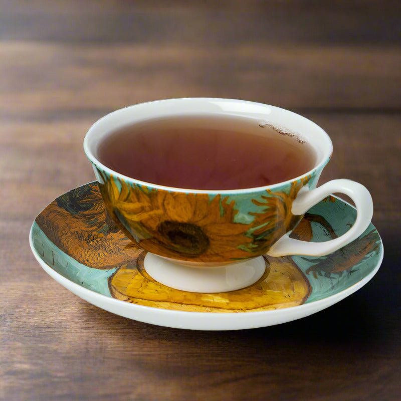 Mcintosh Teacup & Saucer - Van Gogh - Sunflowers