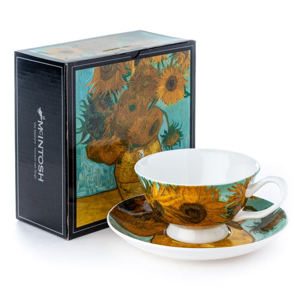 Mcintosh Teacup & Saucer - Van Gogh - Sunflowers