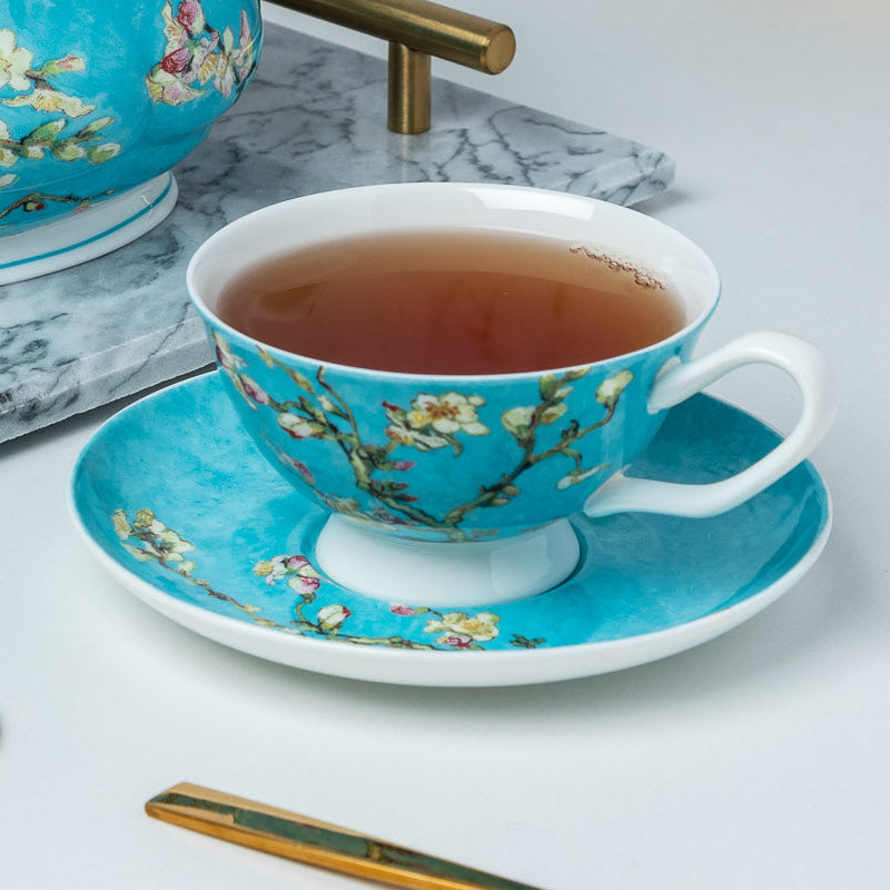 Mcintosh Teacup & Saucer - Van Gogh - Almond Blossom