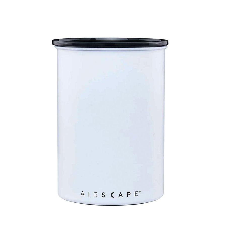 Airscape Classic 1 lb Coffee Canister - Matte White