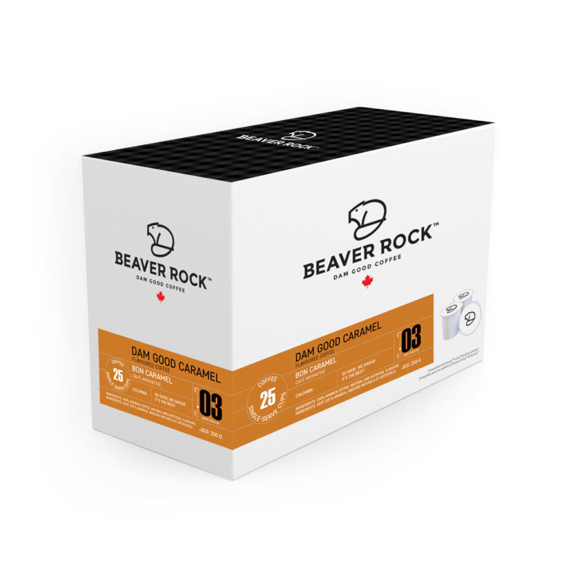 Beaver Rock Flavour Dam Good Caramel Decaf 25 CT