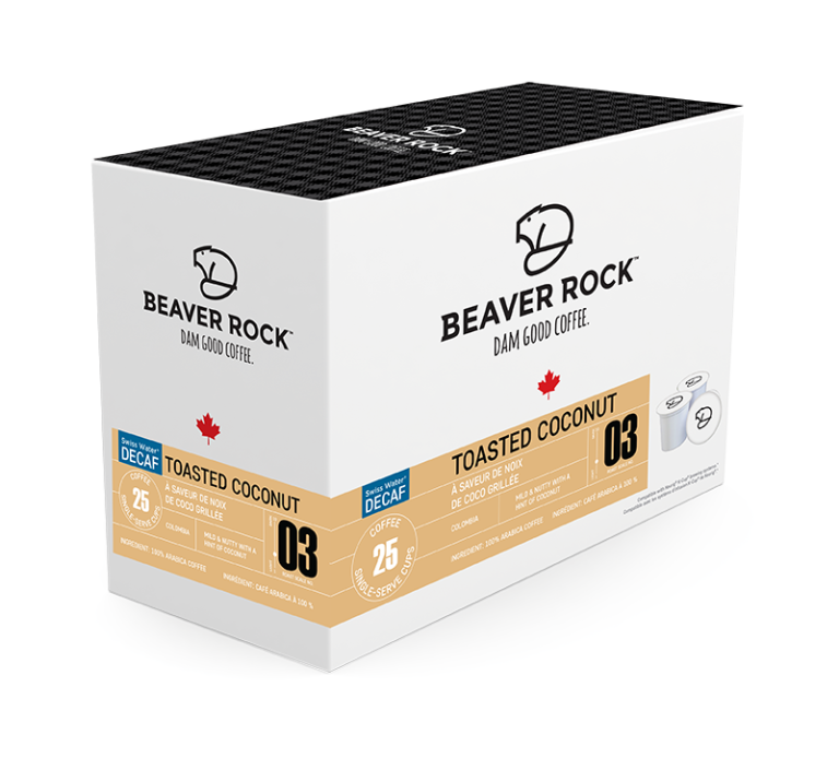 Beaver Rock Flavour Toasted Coconut Decaf 25 CT