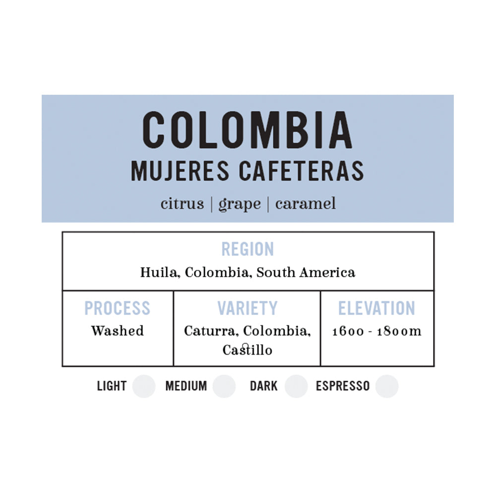 I.XXI WB Single Origin Colombia - Mujeres Cafeteras 12oz