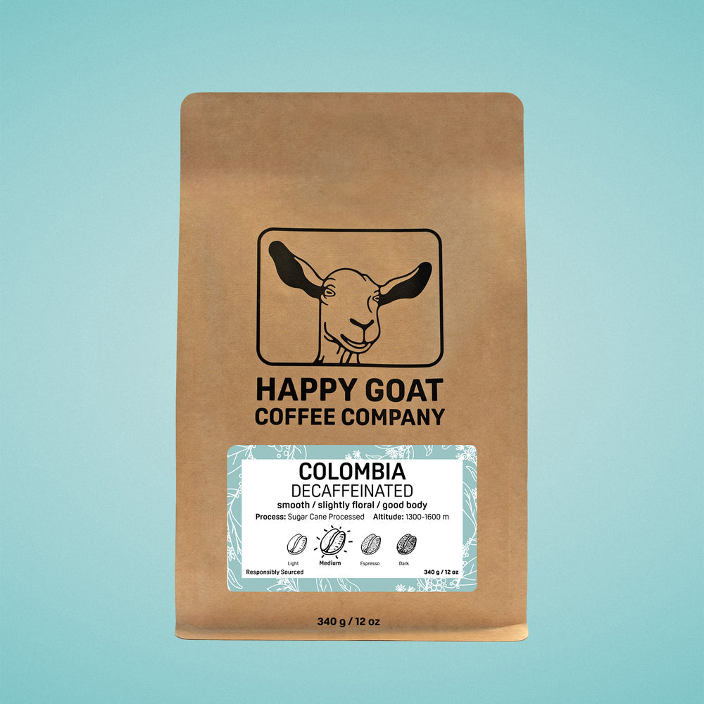 Happy Goat Coffee Company WB Colombia Decaf 12oz (340g)