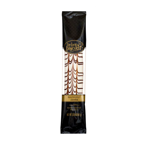 Be-Bop Biscotti Hazelnut Zebra 64 gm