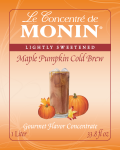 Monin Syrup Cold Brew Maple Pumpkin Concentrate 1L