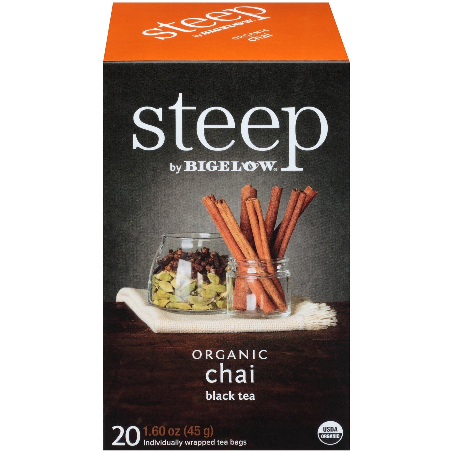 Bigelow Steep Organic Chai Black Tea 20 CT