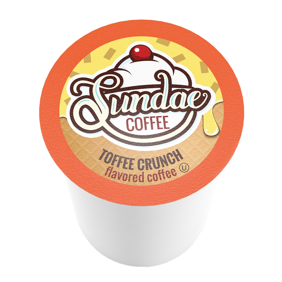 Sundae Coffee Ice Cream Flavoured Toffee Crunch 48 CT