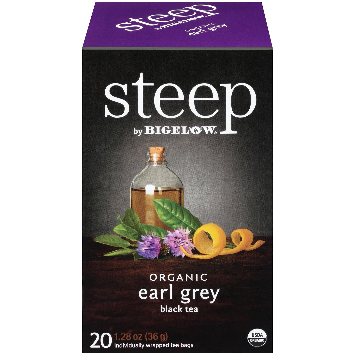 Bigelow Steep Organic Earl Grey Black Tea 20 CT