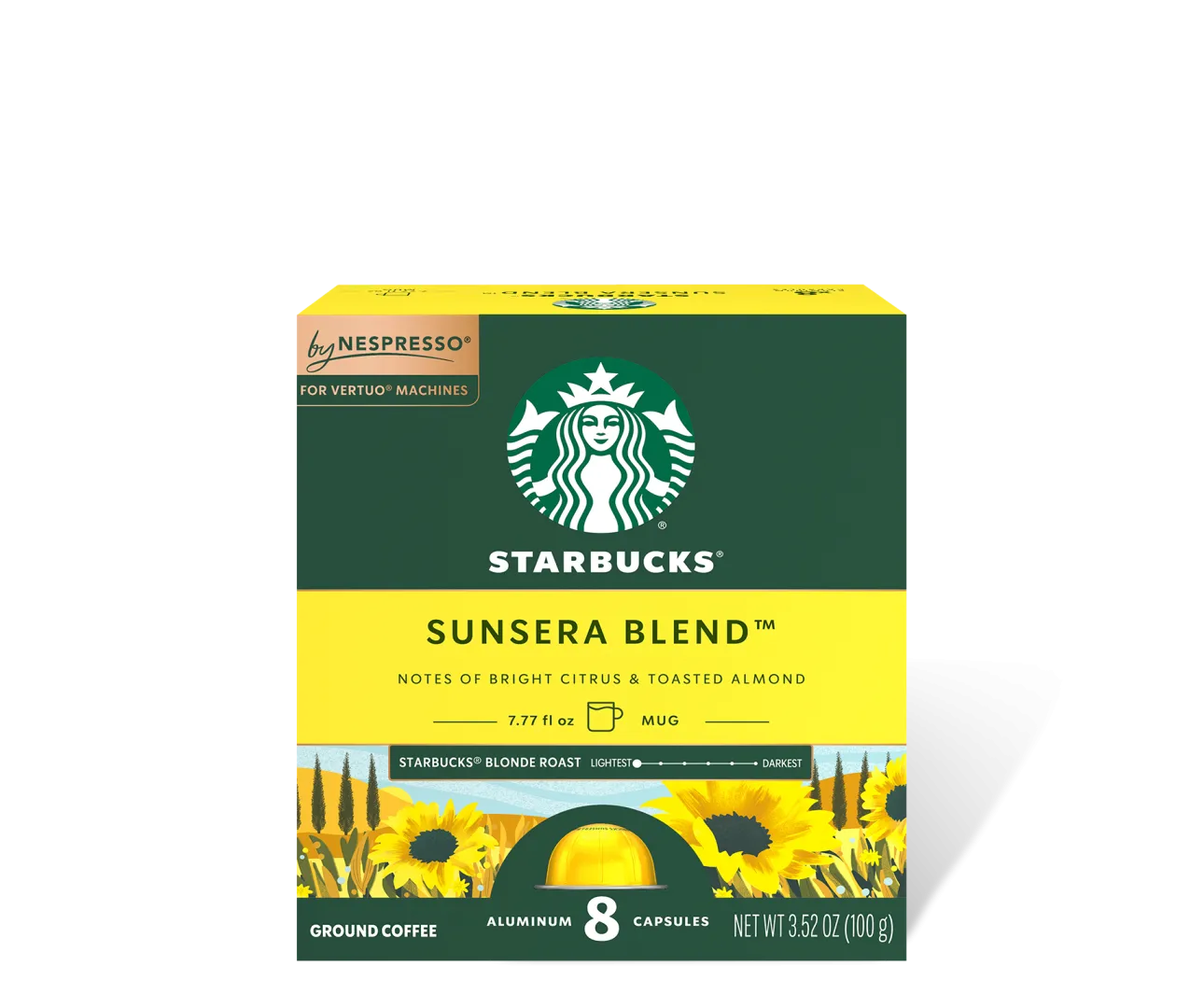 Nespresso Vertuo A Limited Edition - Starbucks Long Coffee - Sunsera Blend 230ml 8 CT