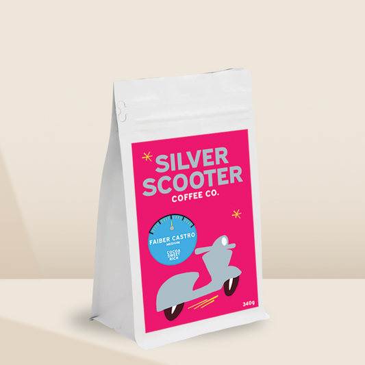 Silver Scooter Coffee WB Faiber Castro 12oz