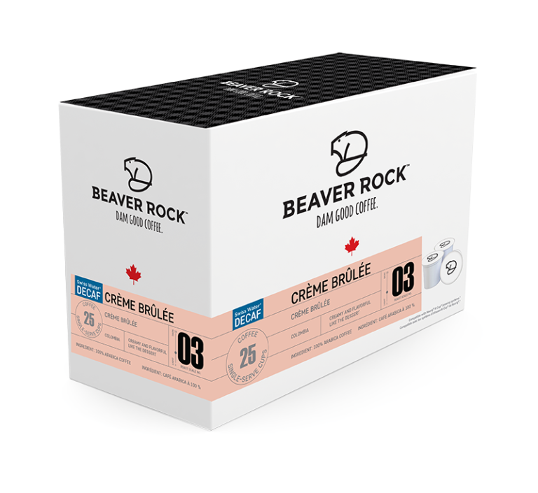 Beaver Rock Flavour Crème Brûlée Decaf 25 CT