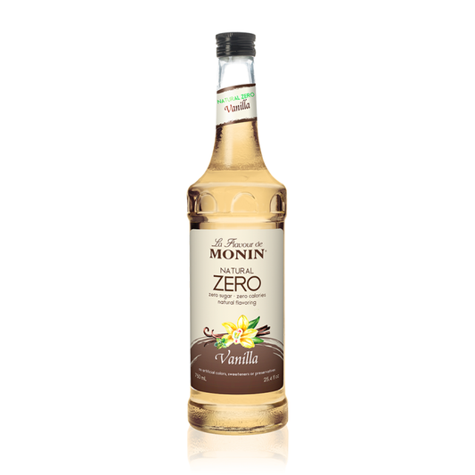 Monin Natural Zero Syrup Vanilla 750ml