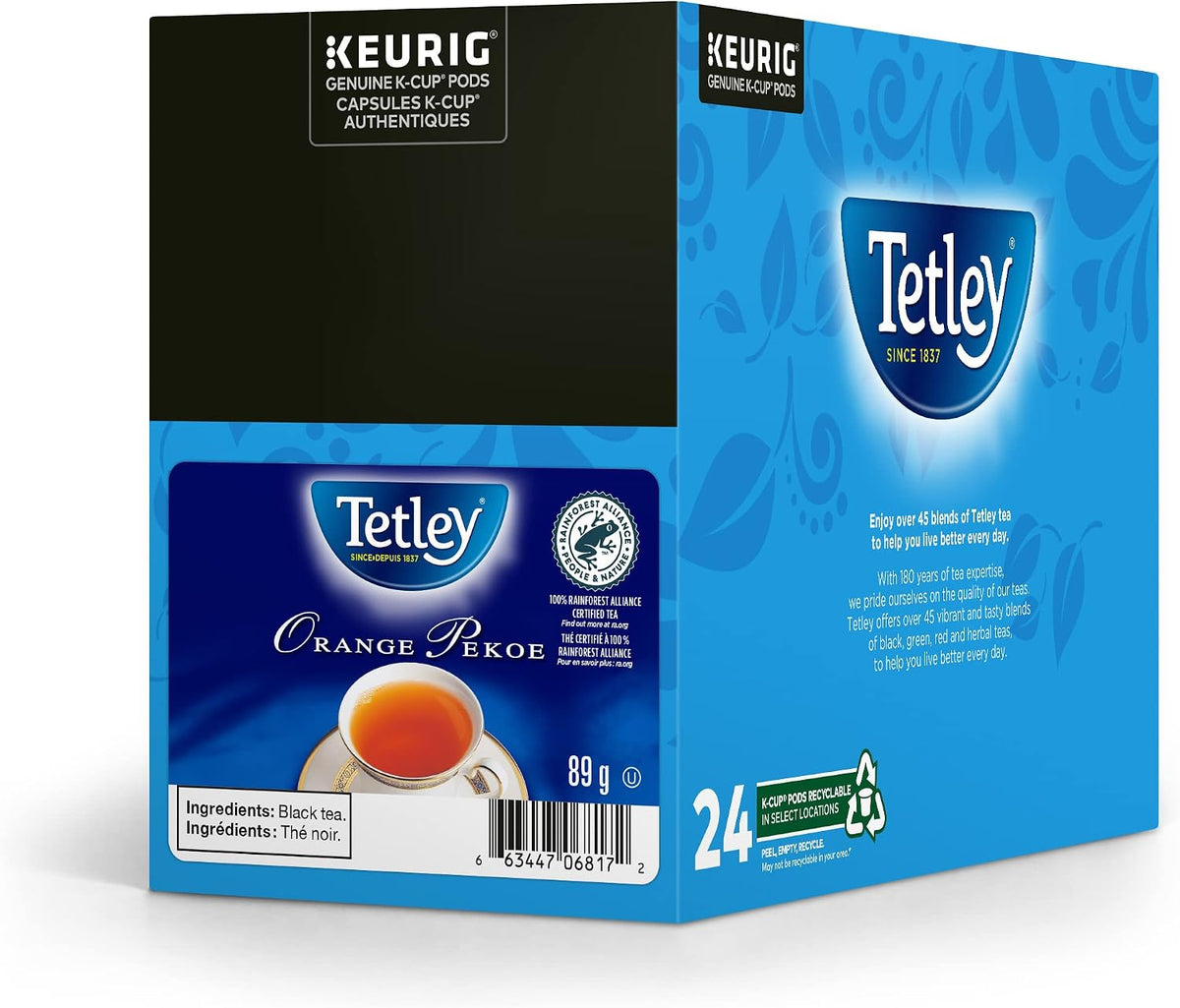 Tetley Tea Orange Pekoe 24 CT