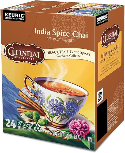 Celestial Seasonings India Spice Chai Tea 24 CT