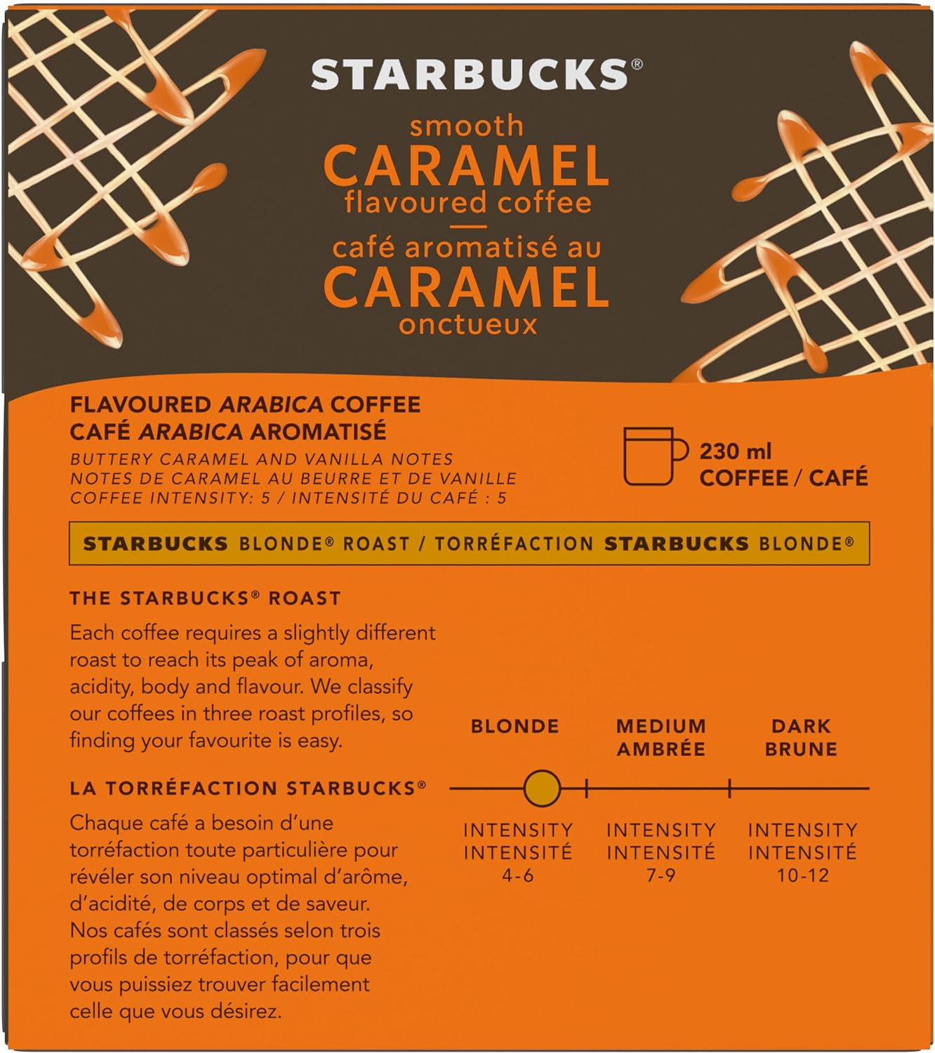 Nespresso Vertuo A Limited Edition - Starbucks Long Coffee - Smooth Caramel 230ml 8 CT