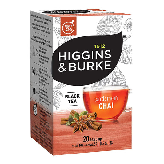 Higgins & Burke Tea Bags Cardamom Chai 20 CT