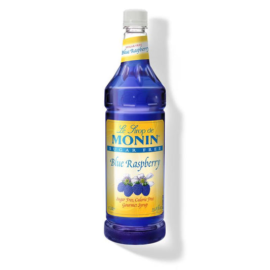 Monin Sugar Free Syrup Blue Raspberry 1L