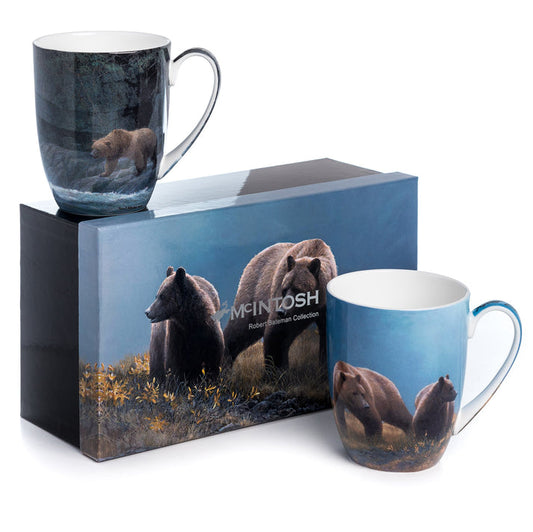 McIntosh 2 Mug Set - Robert Bateman - Grizzlies