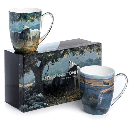McIntosh 2 Mug Set - Robert Bateman - Horses