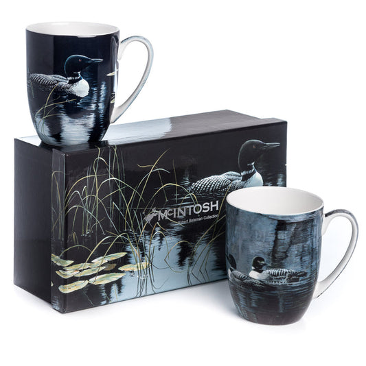 McIntosh 2 Mug Set - Robert Bateman - Loons