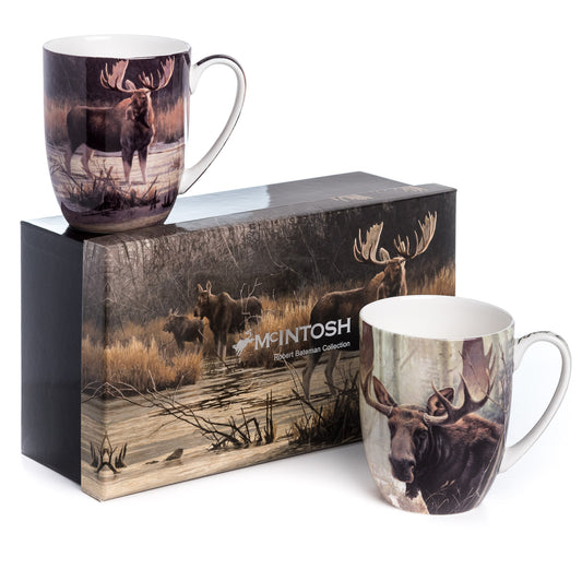 McIntosh 2 Mug Set - Robert Bateman - Moose