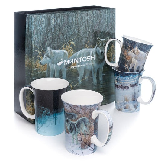 McIntosh 4 Mug Set - Robert Bateman - Wolves