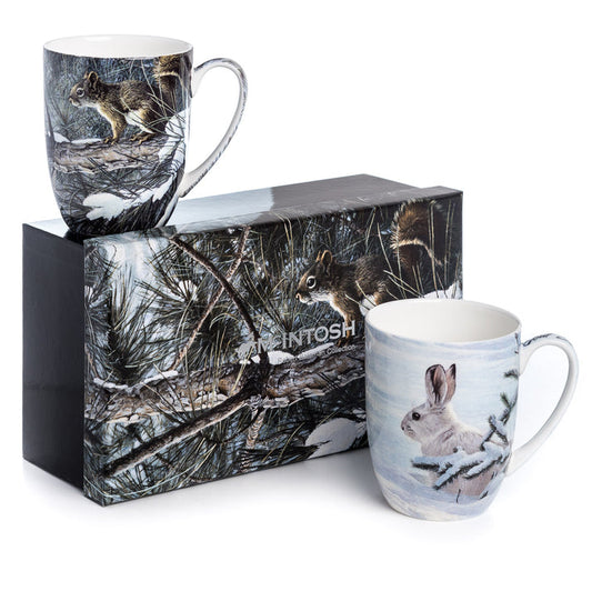 McIntosh 2 Mug Set - Robert Bateman - Woodland Animals