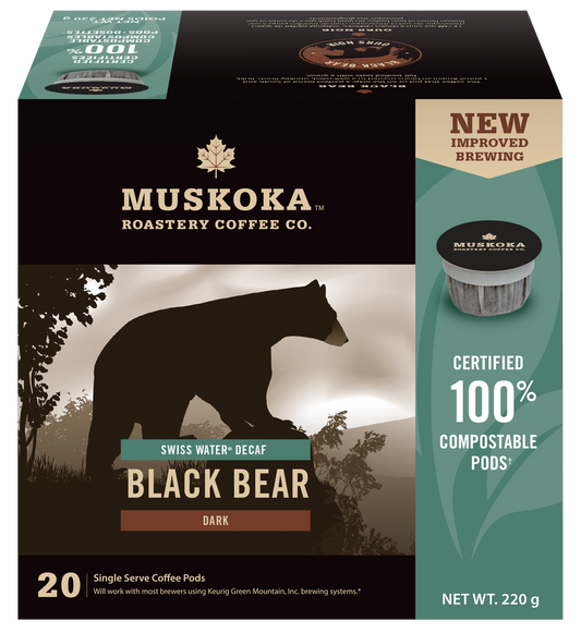 Muskoka Roastery Coffee Co. Black Bear Decaf 20 CT