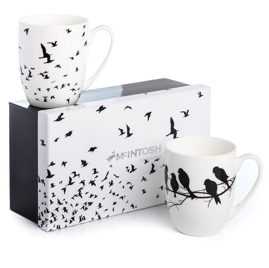 McIntosh 2 Mug Set - Bird Silhouette