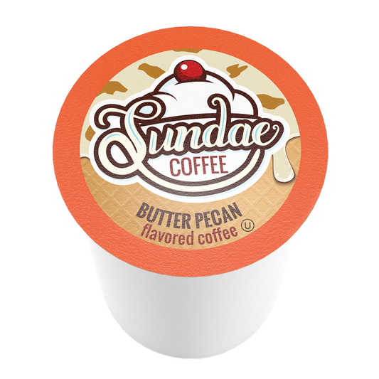 Sundae Coffee Ice Cream Flavoured Butter Pecan 48 CT
