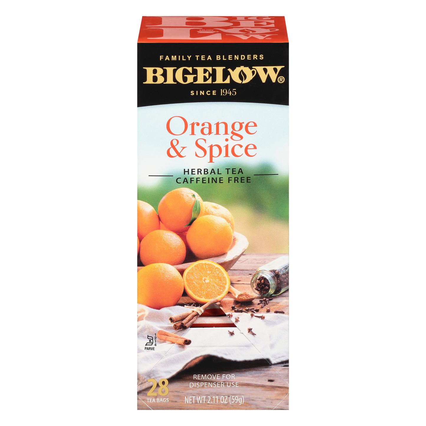 Bigelow Tea Orange Spice Herbal Tea 28 CT